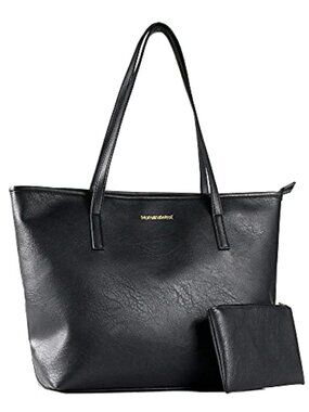 🆕 Tote Bag Vegan Leather Purse for Women Ladies Shoulder Handbag